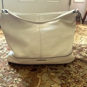 Coach white hobo bag.